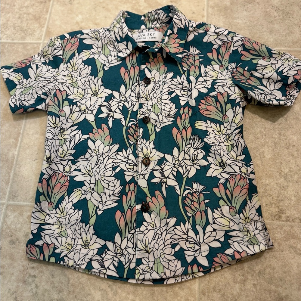 Ava Sky Boys Aloha Shirt